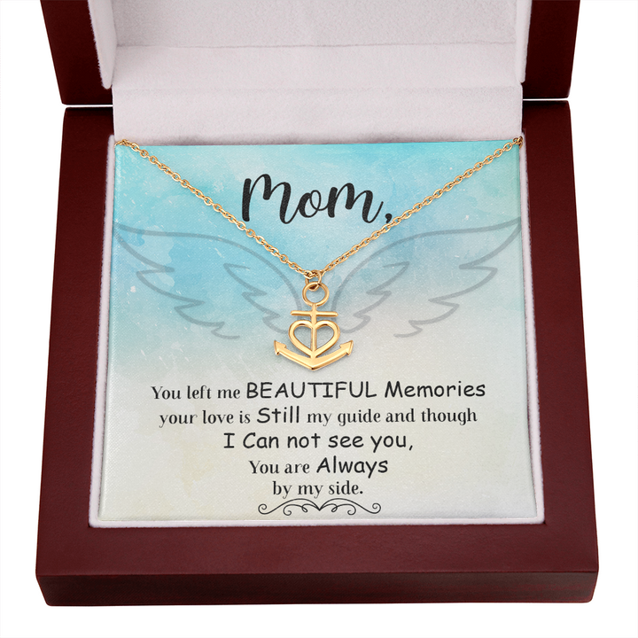 You left me Anchor Necklace