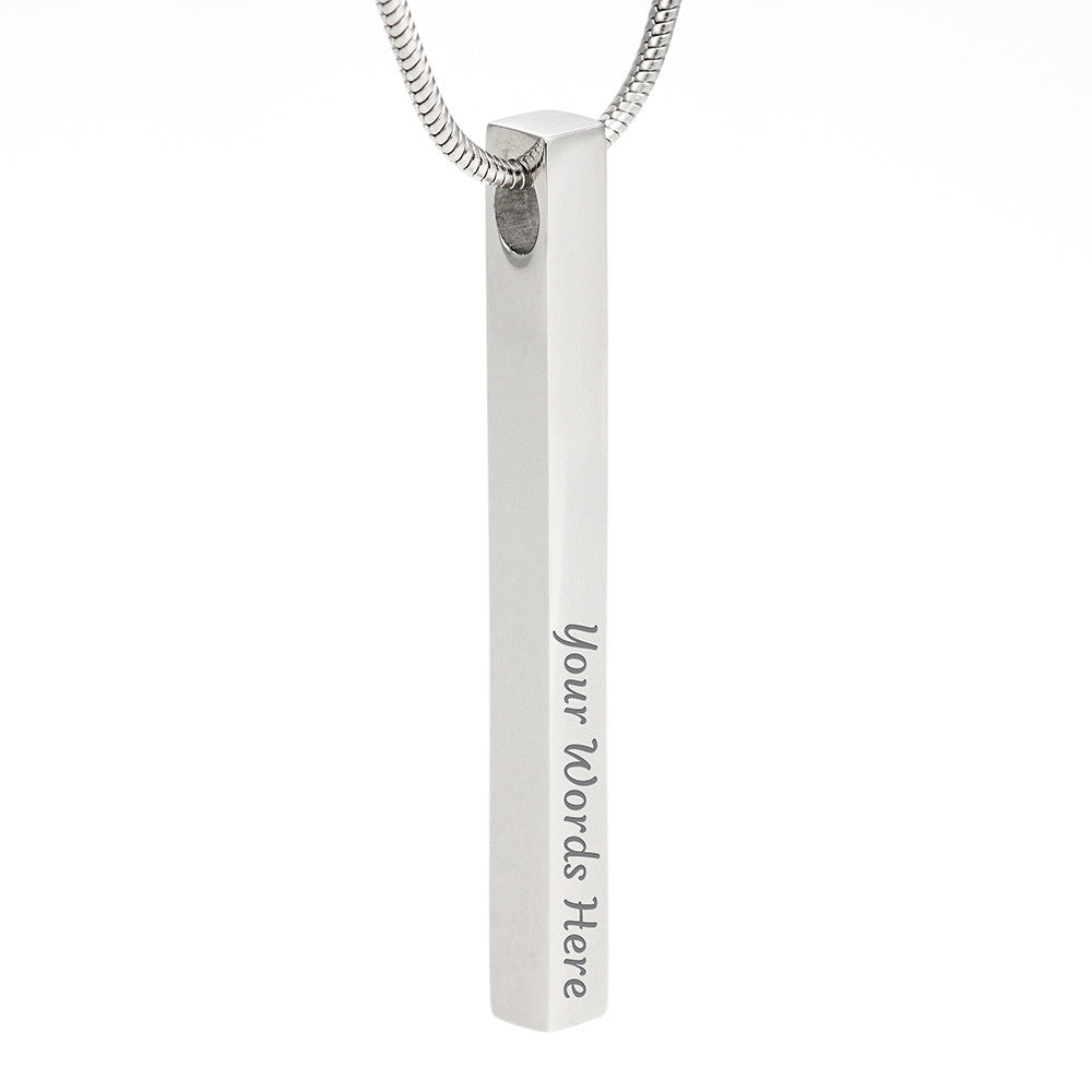2 sided vertical necklace
