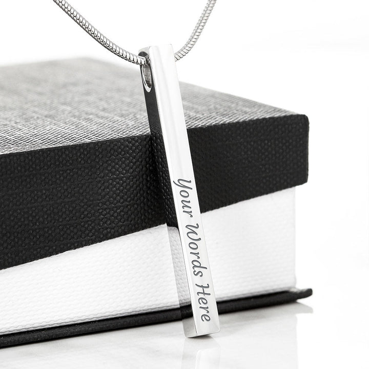 2 sided vertical necklace
