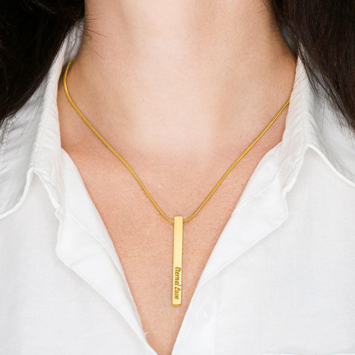 2 sided vertical necklace