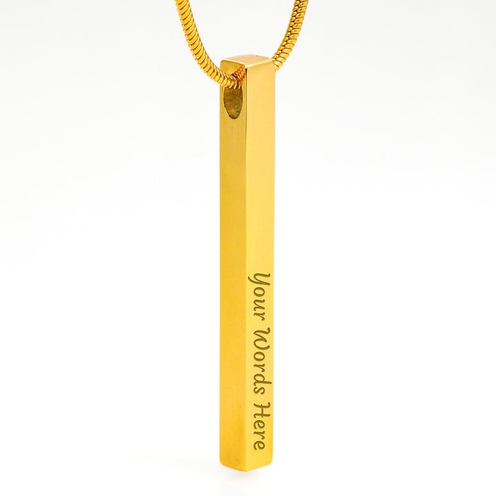 2 sided vertical necklace