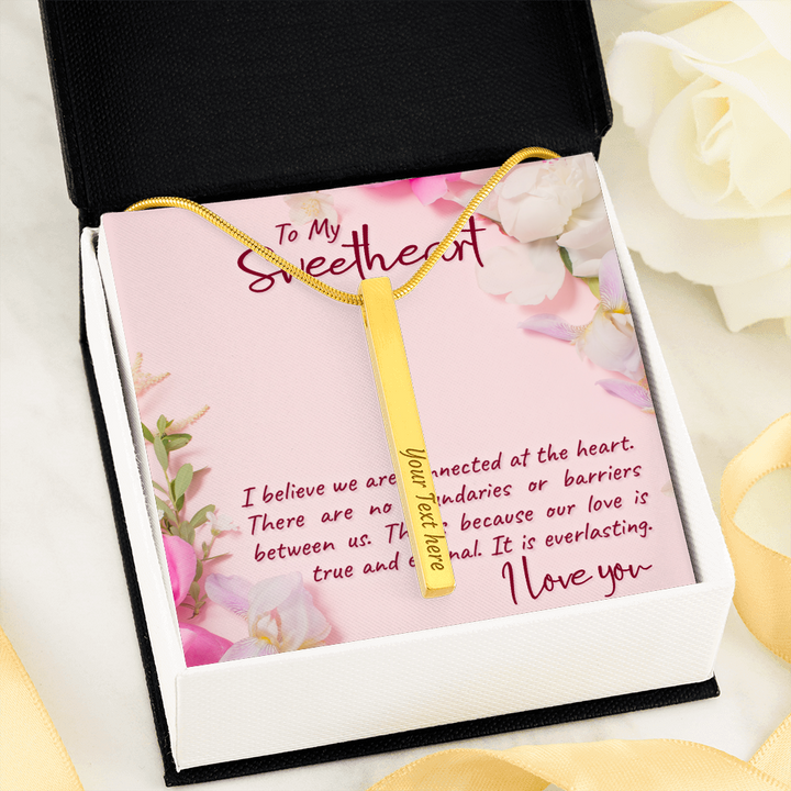 2 sided vertical necklace personalised
