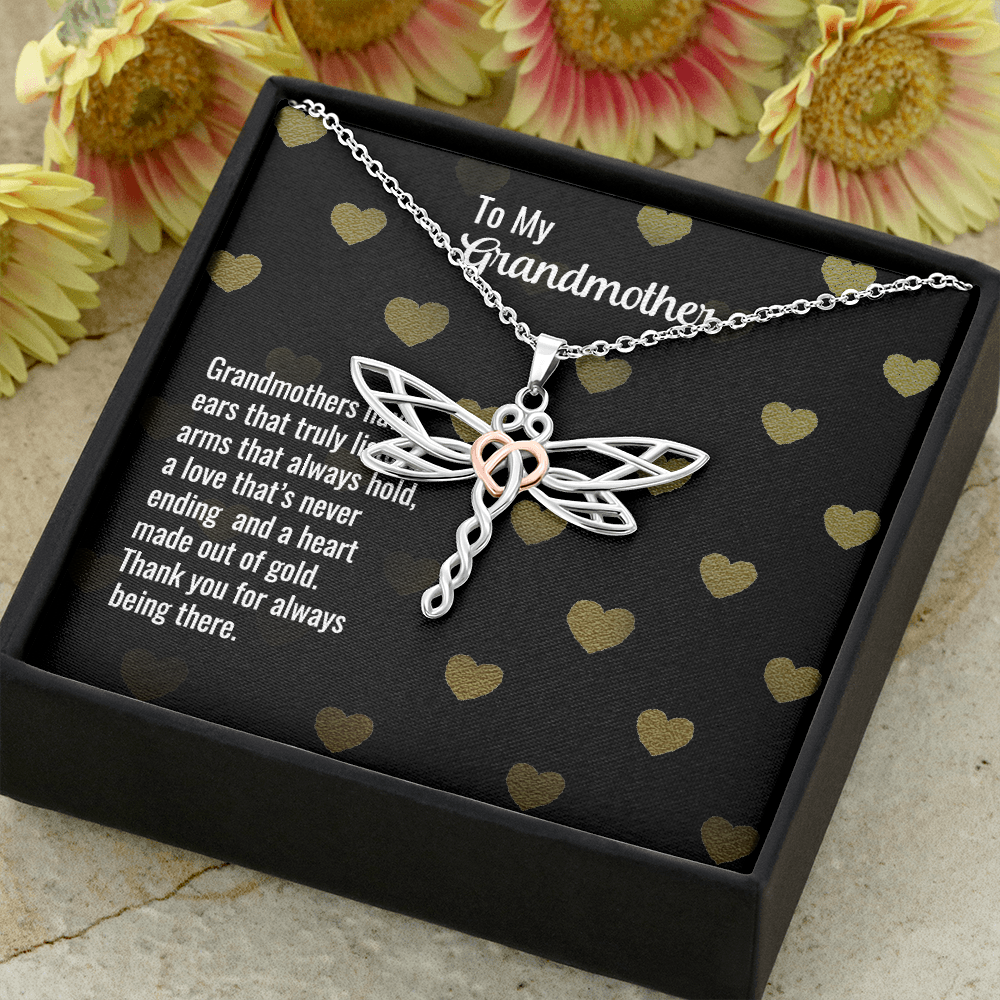 Dragonfly Necklace For Grandmother