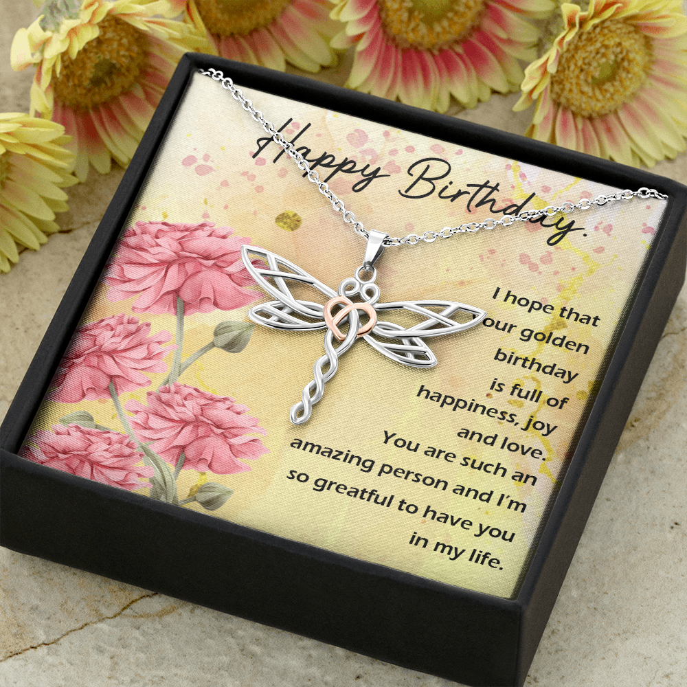 Dragonfly Necklace For Birthday Gift
