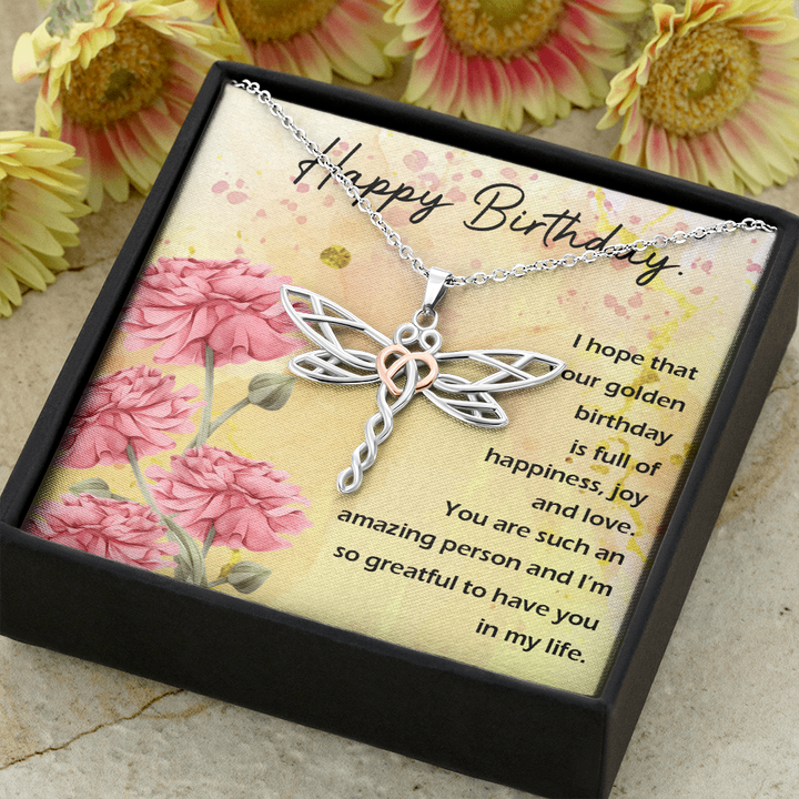 Dragonfly Necklace For Birthday Gift