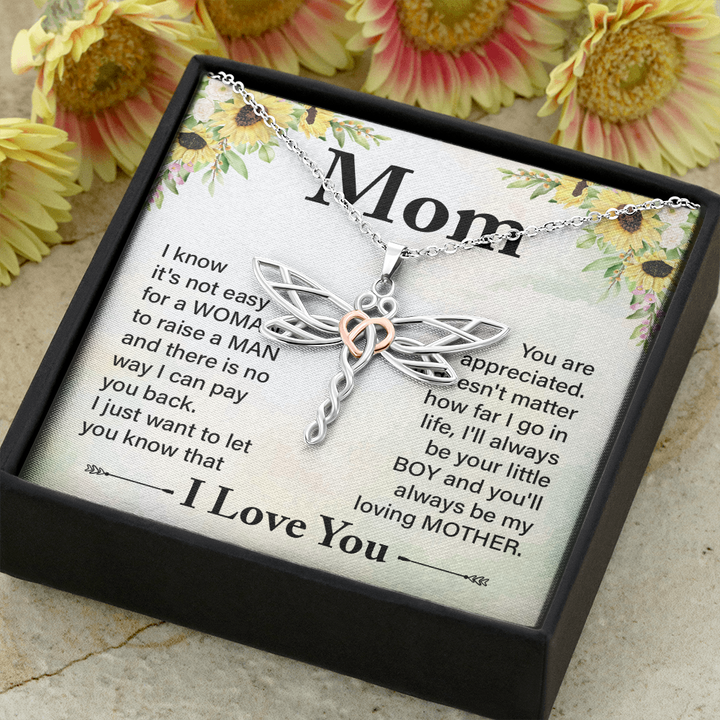 Dragonfly Necklace For Mom