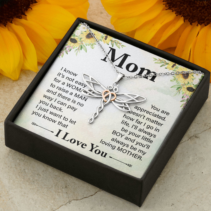 Dragonfly Necklace For Mom