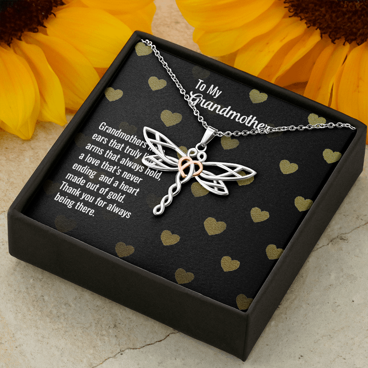 Dragonfly Necklace For Grandmother