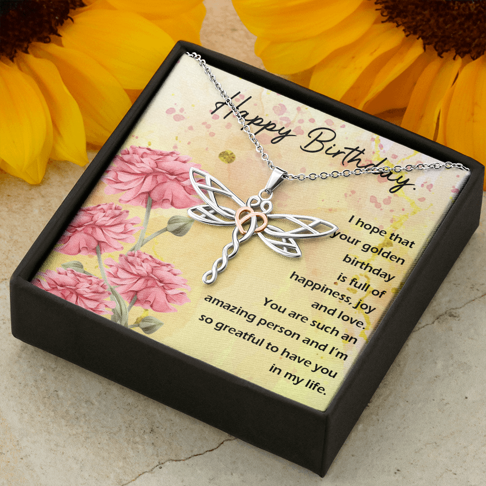 Dragonfly Necklace For Birthday Gift