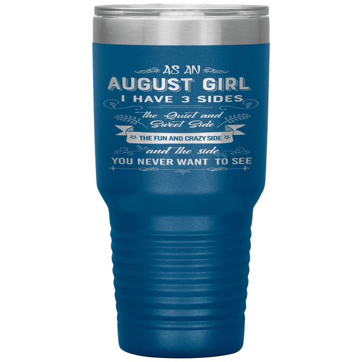 "August Girls 3 Sides "Tumbler.Buy For Family & Friends. Save Shipping. - LA Shirt Company