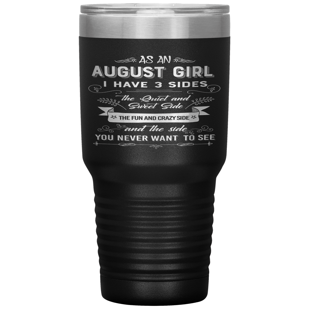 "August Girls 3 Sides "Tumbler.Buy For Family & Friends. Save Shipping. - LA Shirt Company
