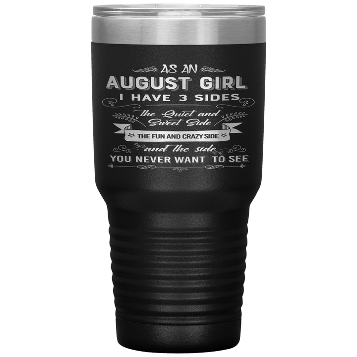 "August Girls 3 Sides "Tumbler.Buy For Family & Friends. Save Shipping. - LA Shirt Company