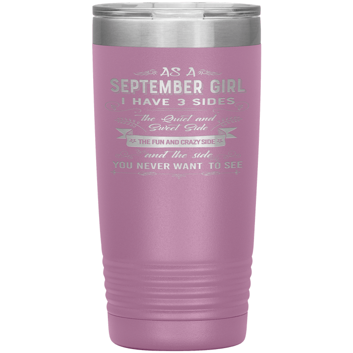 "September Girls 3 sides"Tumbler.Buy For Family & Friends. Save Shipping. - LA Shirt Company