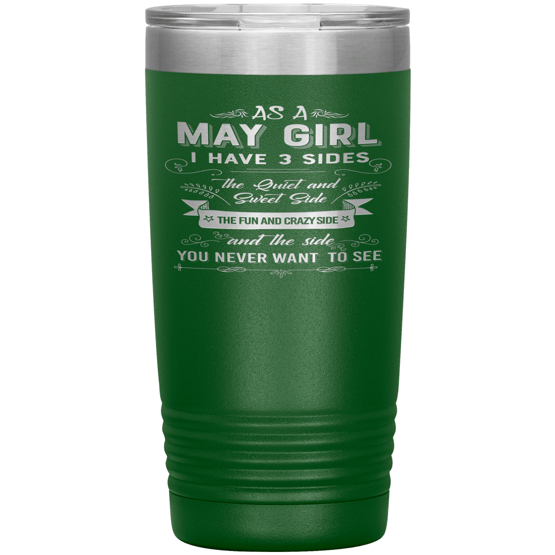 "May Girls 3 Sides "Tumbler.Buy For Family & Friends. Save Shipping. - LA Shirt Company