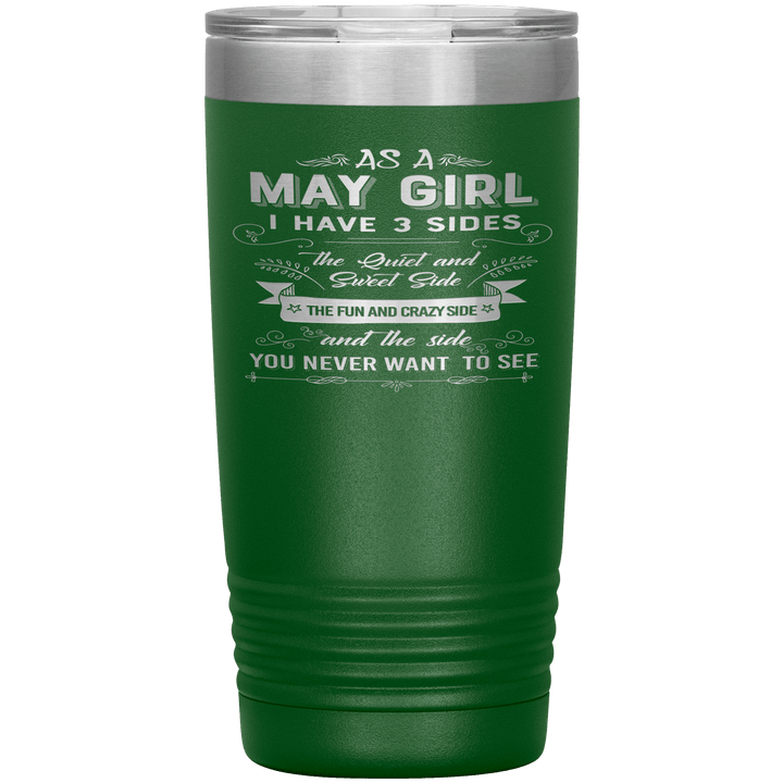 "May Girls 3 Sides "Tumbler.Buy For Family & Friends. Save Shipping. - LA Shirt Company