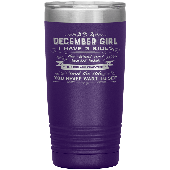 "December Girls 3 sides"Tumbler.Buy For Family & Friends. Save Shipping. - LA Shirt Company