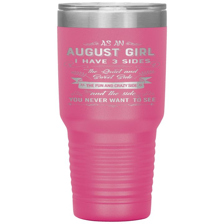 "August Girls 3 Sides "Tumbler.Buy For Family & Friends. Save Shipping. - LA Shirt Company