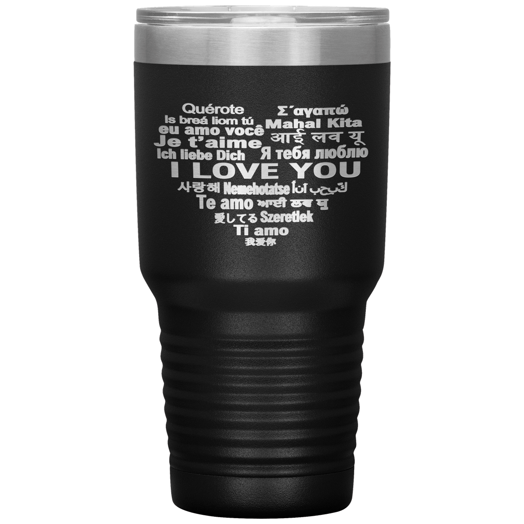 "I LOVE YOU" Tumbler. Flat Shipping. - LA Shirt Company