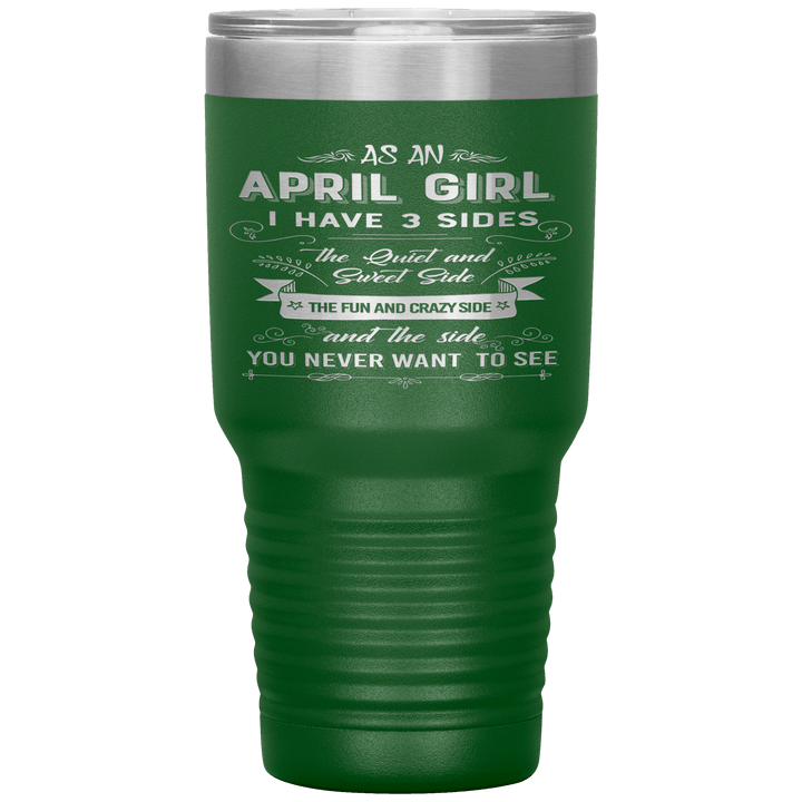 "April Girls 3 Sides "Tumbler.Buy For Family & Friends. Save Shipping. - LA Shirt Company