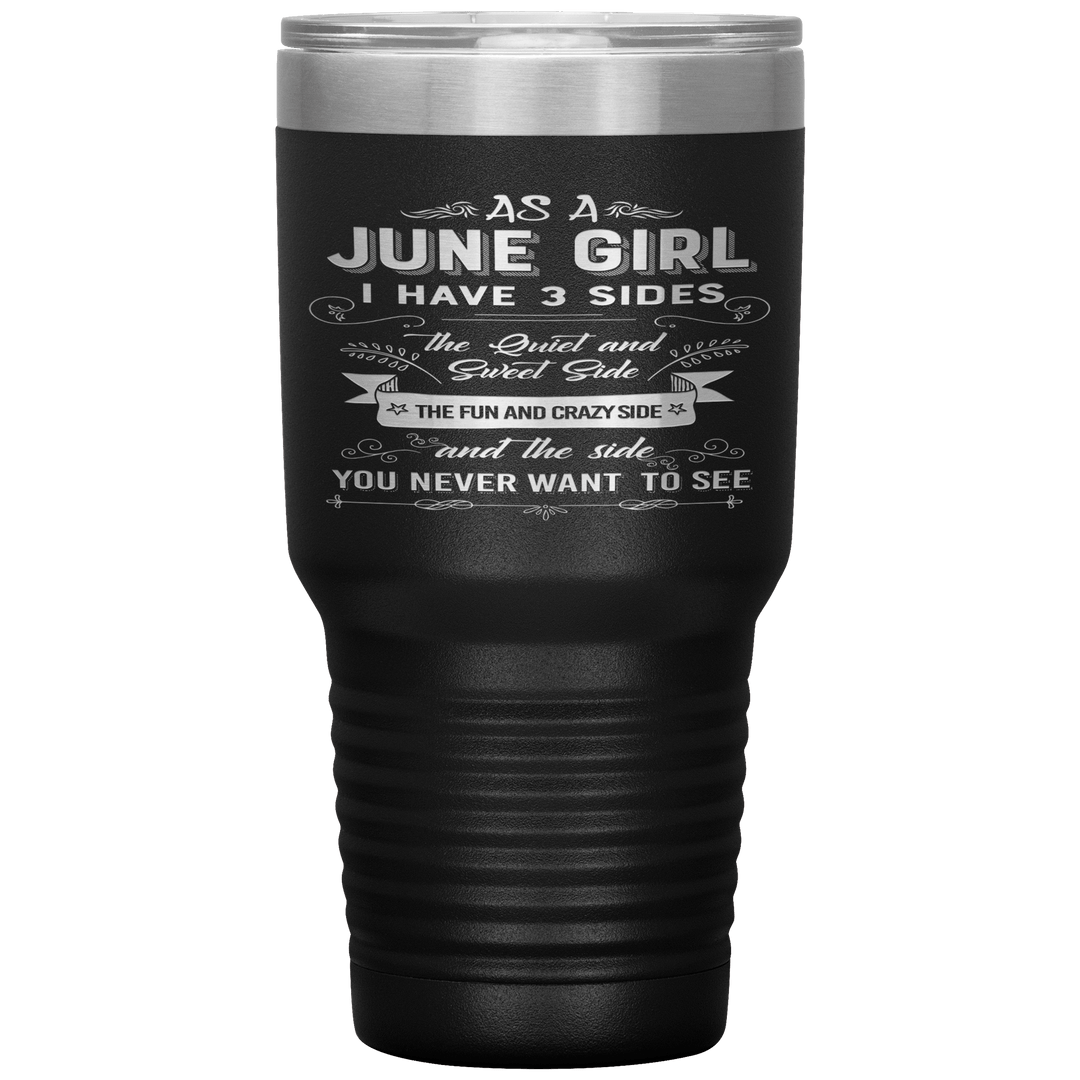 "June Girls 3 Sides'Tumbler.Buy For Family & Friends. Save Shipping. - LA Shirt Company