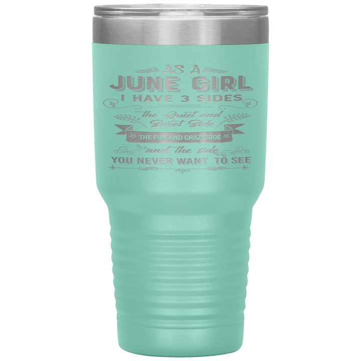 "June Girls 3 Sides'Tumbler.Buy For Family & Friends. Save Shipping. - LA Shirt Company
