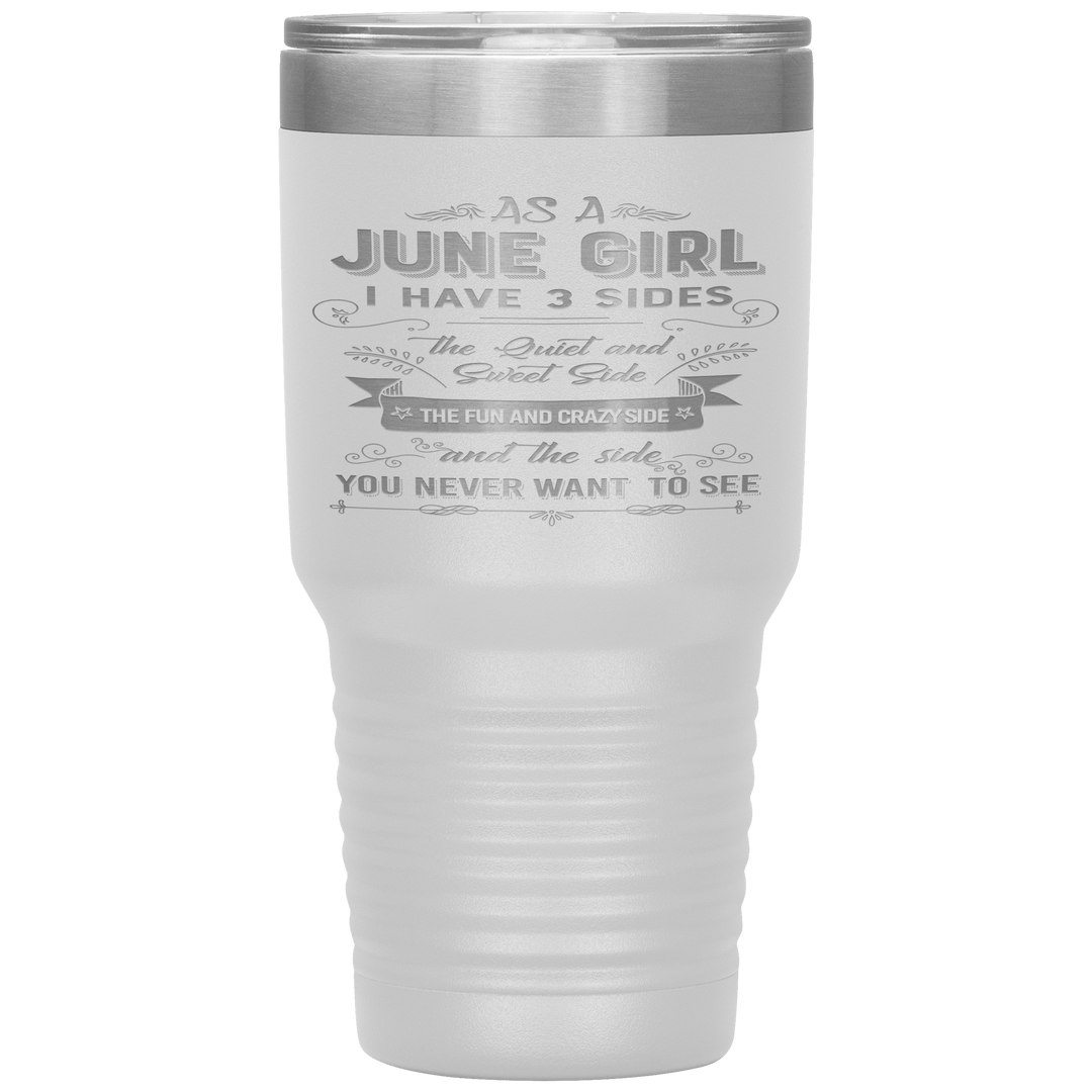 "June Girls 3 Sides'Tumbler.Buy For Family & Friends. Save Shipping. - LA Shirt Company