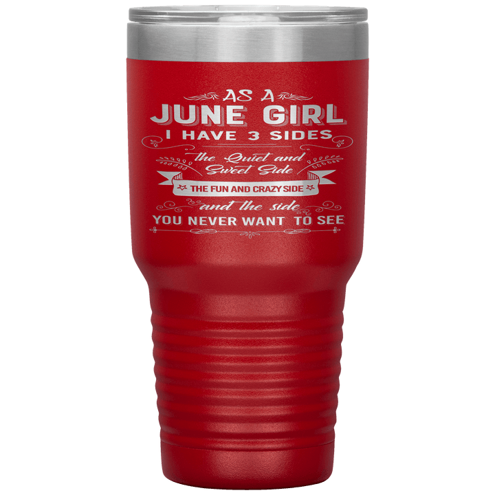 "June Girls 3 Sides'Tumbler.Buy For Family & Friends. Save Shipping. - LA Shirt Company