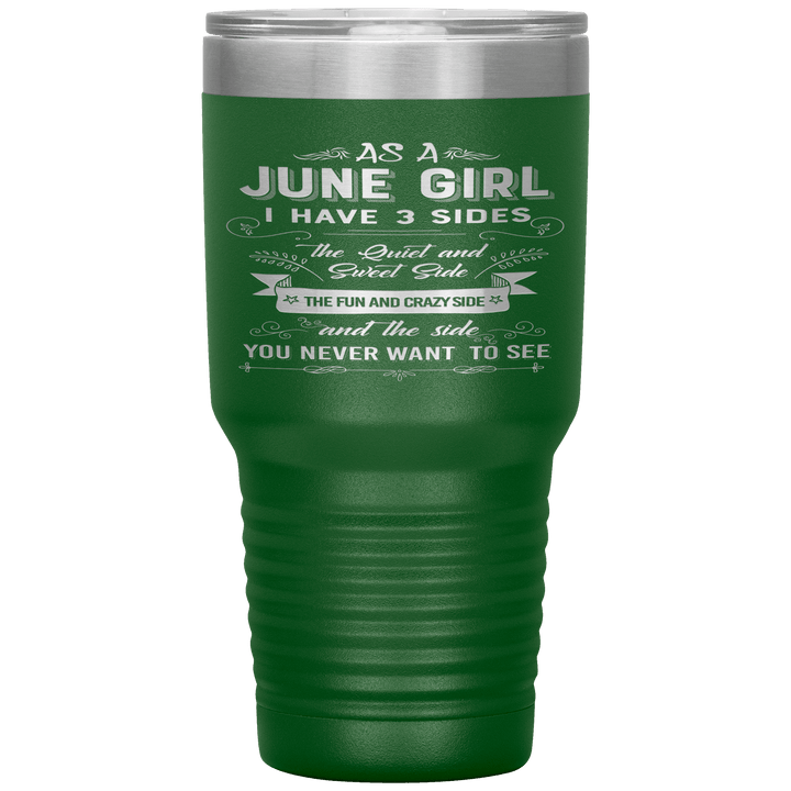 "June Girls 3 Sides'Tumbler.Buy For Family & Friends. Save Shipping. - LA Shirt Company