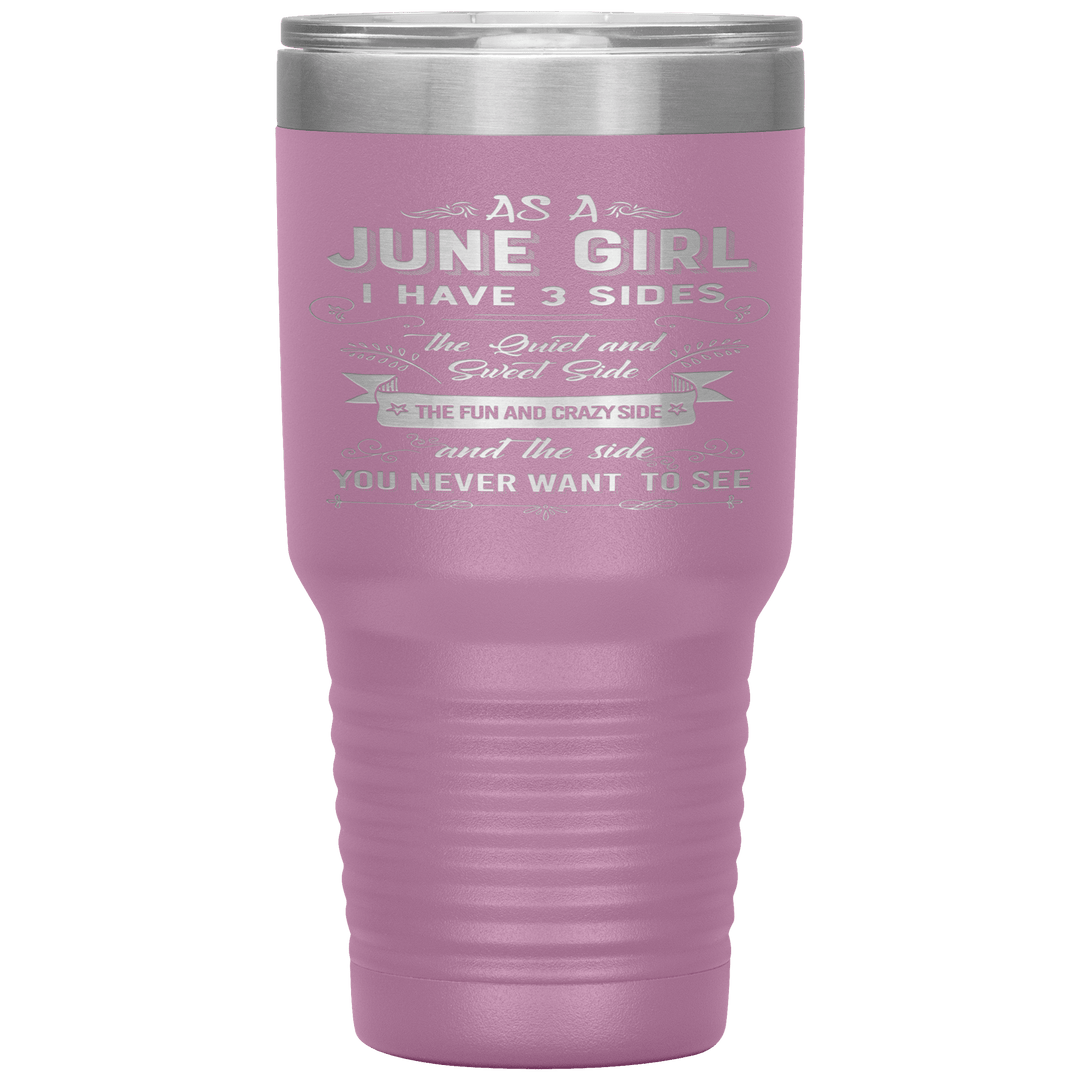 "June Girls 3 Sides'Tumbler.Buy For Family & Friends. Save Shipping. - LA Shirt Company