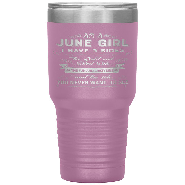 "June Girls 3 Sides'Tumbler.Buy For Family & Friends. Save Shipping. - LA Shirt Company