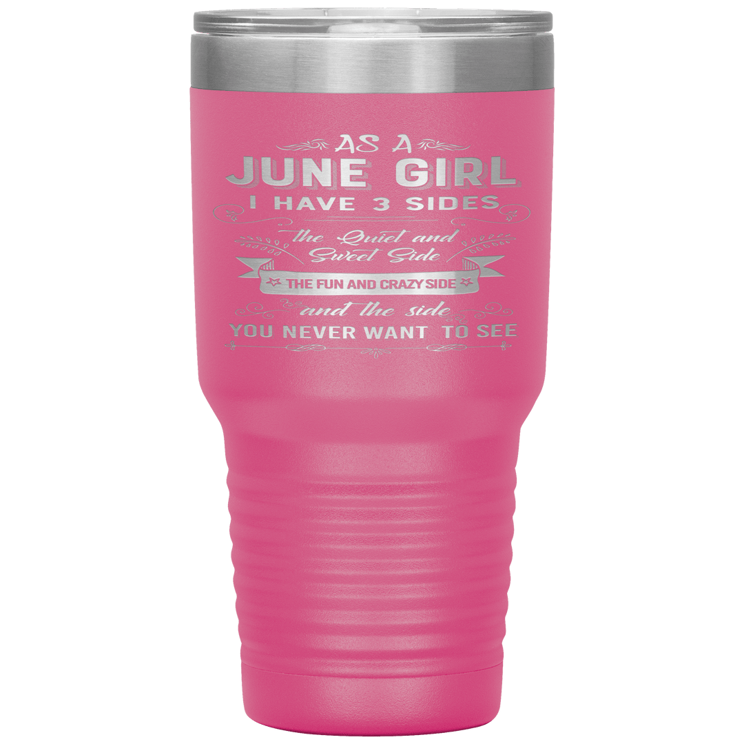 "June Girls 3 Sides'Tumbler.Buy For Family & Friends. Save Shipping. - LA Shirt Company