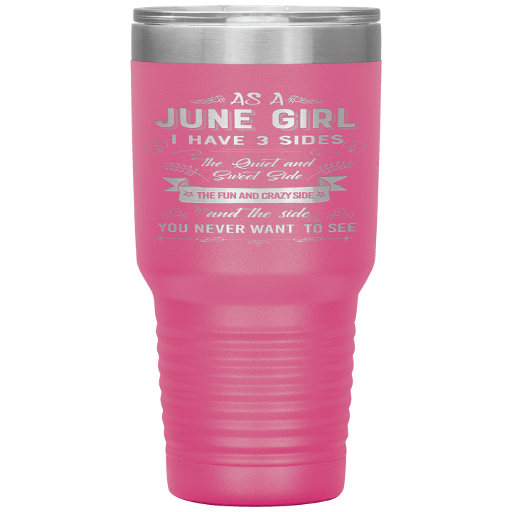 "June Girls 3 Sides'Tumbler.Buy For Family & Friends. Save Shipping. - LA Shirt Company