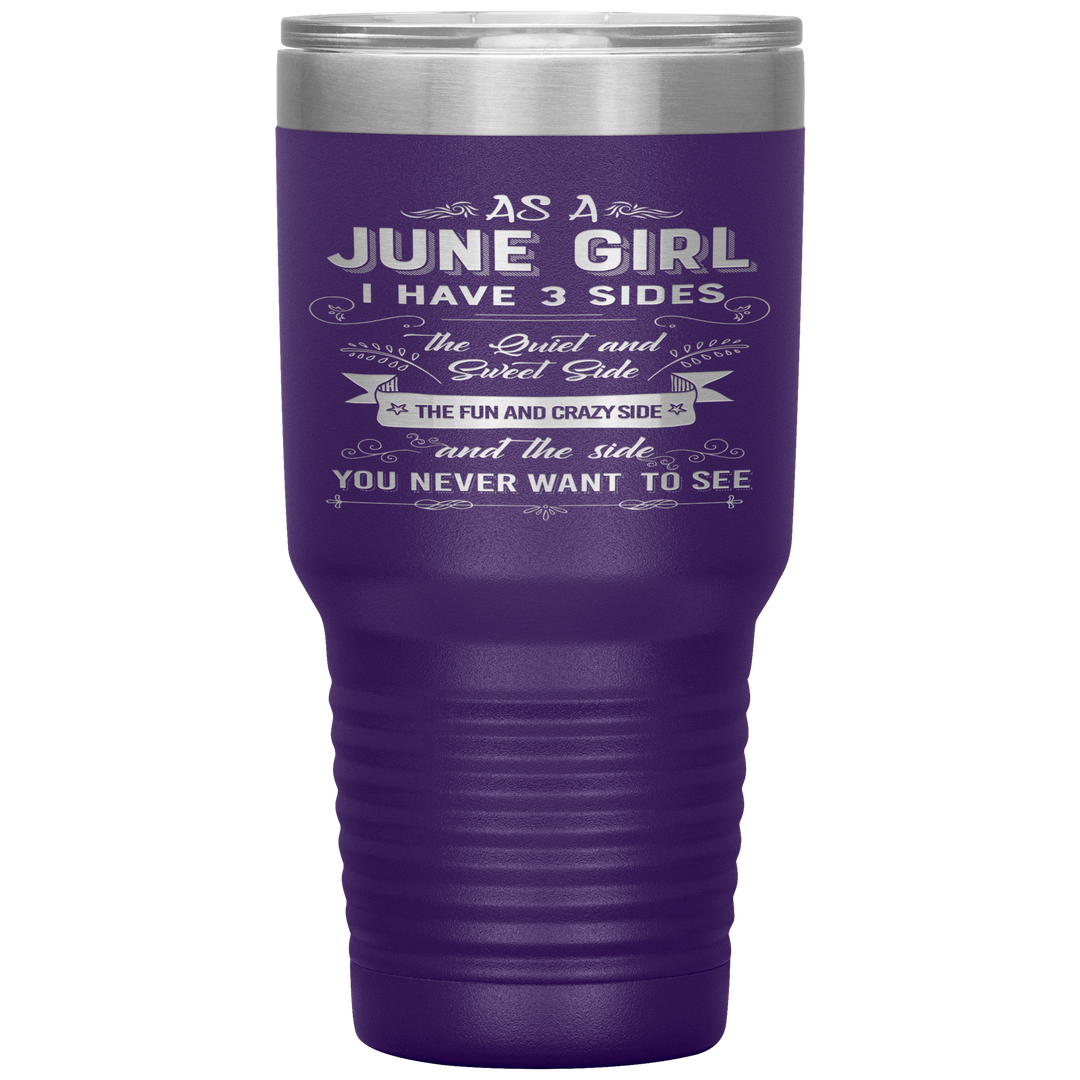 "June Girls 3 Sides'Tumbler.Buy For Family & Friends. Save Shipping. - LA Shirt Company