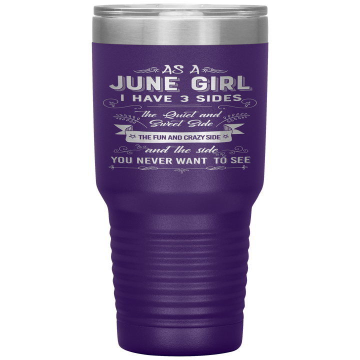 "June Girls 3 Sides'Tumbler.Buy For Family & Friends. Save Shipping. - LA Shirt Company