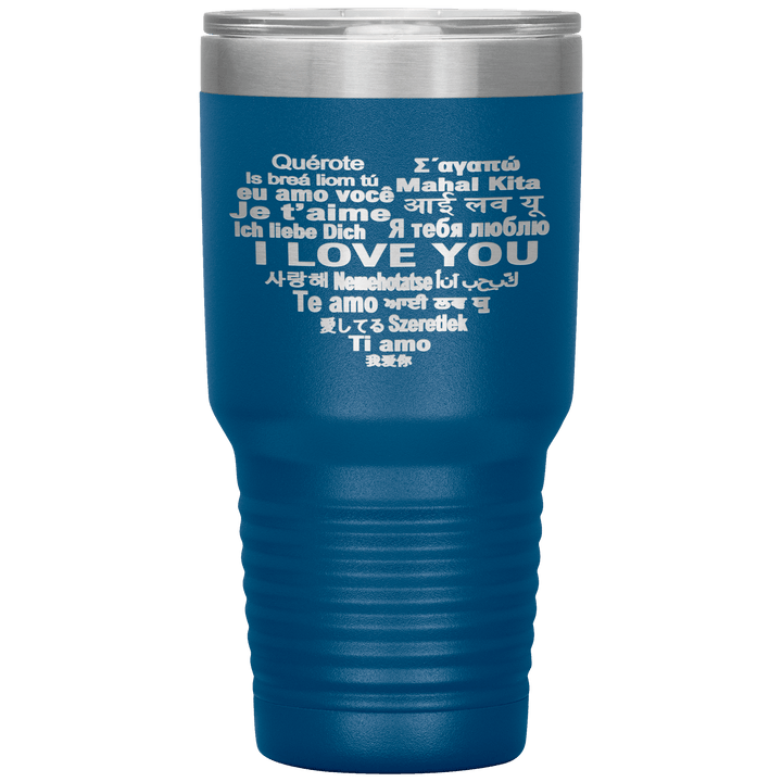 "I LOVE YOU" Tumbler. Flat Shipping. - LA Shirt Company