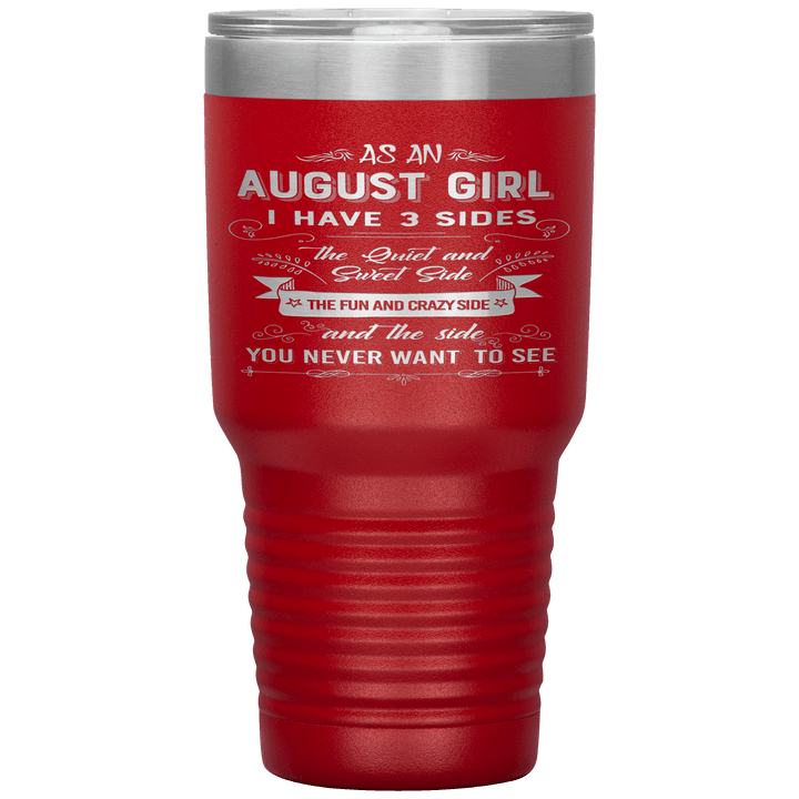 "August Girls 3 Sides "Tumbler.Buy For Family & Friends. Save Shipping. - LA Shirt Company