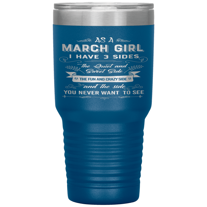 "March Girls 3 sides "Tumbler.Buy For Family & Friends. Save Shipping. - LA Shirt Company