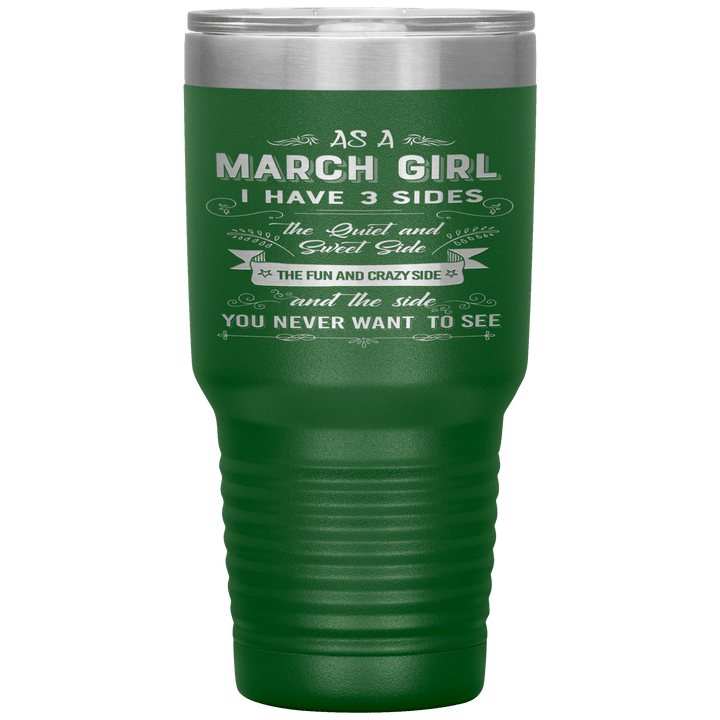 "March Girls 3 sides "Tumbler.Buy For Family & Friends. Save Shipping. - LA Shirt Company