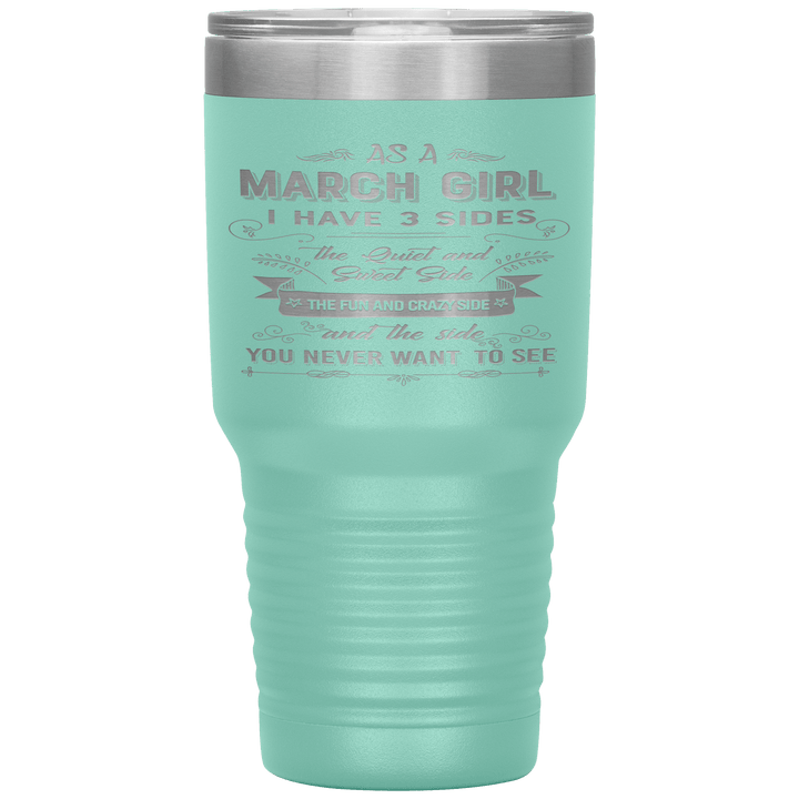 "March Girls 3 sides "Tumbler.Buy For Family & Friends. Save Shipping. - LA Shirt Company