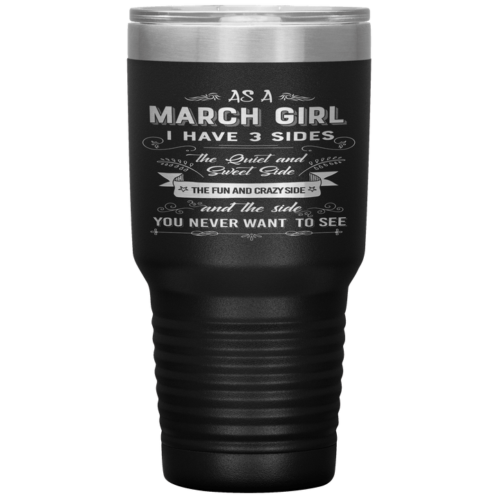 "March Girls 3 sides "Tumbler.Buy For Family & Friends. Save Shipping. - LA Shirt Company