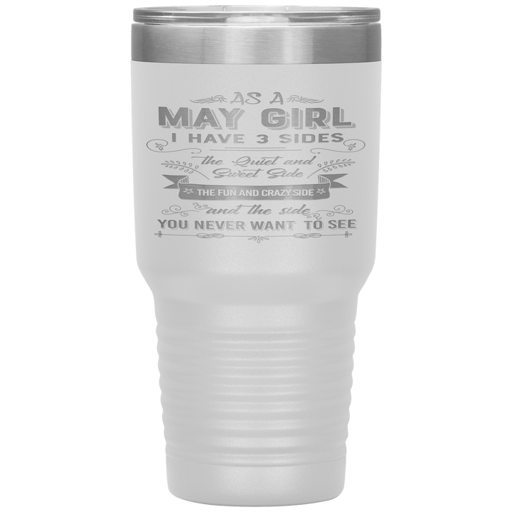 "May Girls 3 Sides "Tumbler.Buy For Family & Friends. Save Shipping. - LA Shirt Company