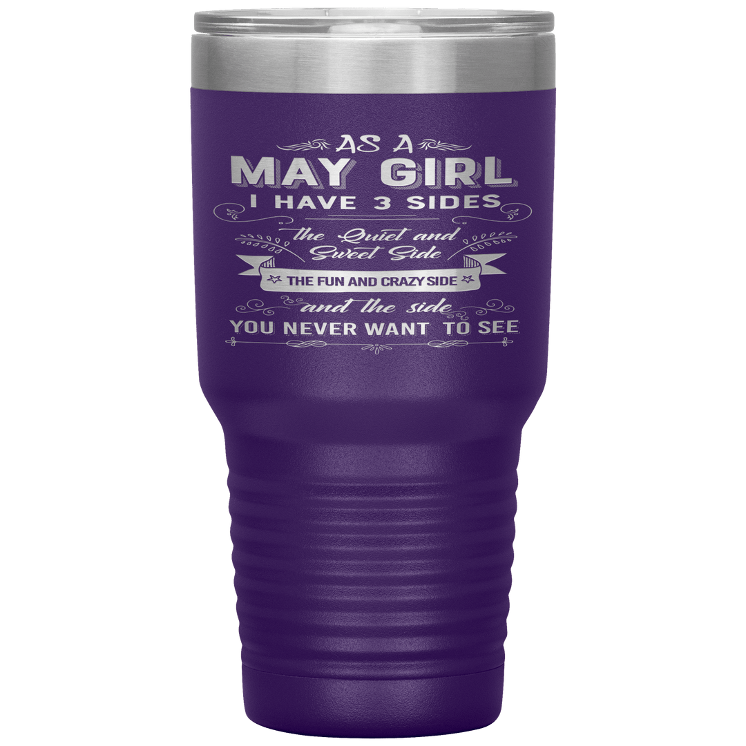 "May Girls 3 Sides "Tumbler.Buy For Family & Friends. Save Shipping. - LA Shirt Company