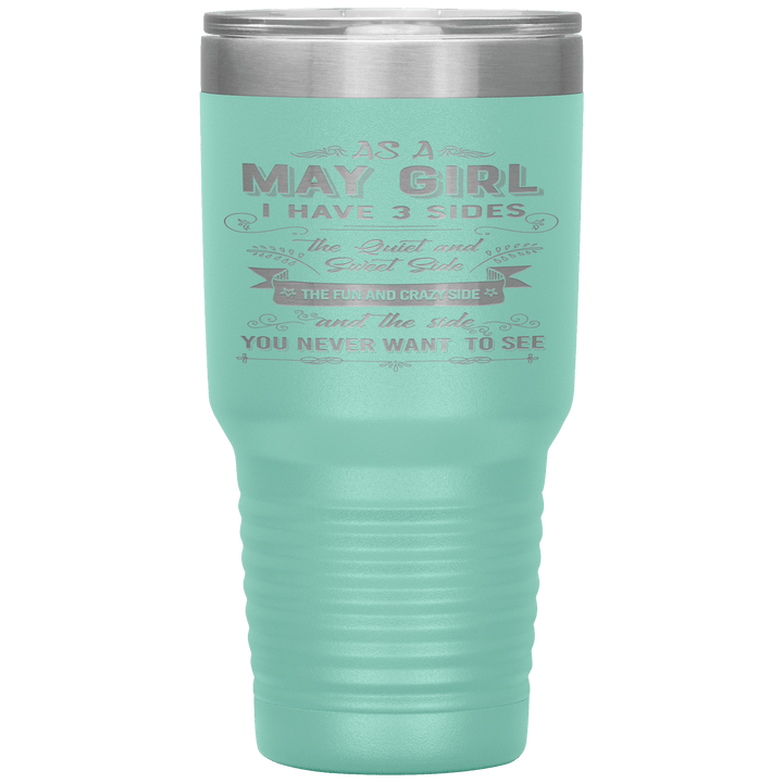 "May Girls 3 Sides "Tumbler.Buy For Family & Friends. Save Shipping. - LA Shirt Company