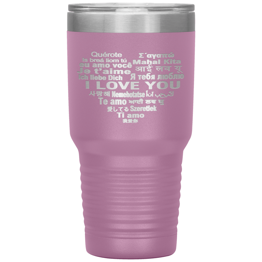"I LOVE YOU" Tumbler. Flat Shipping. - LA Shirt Company