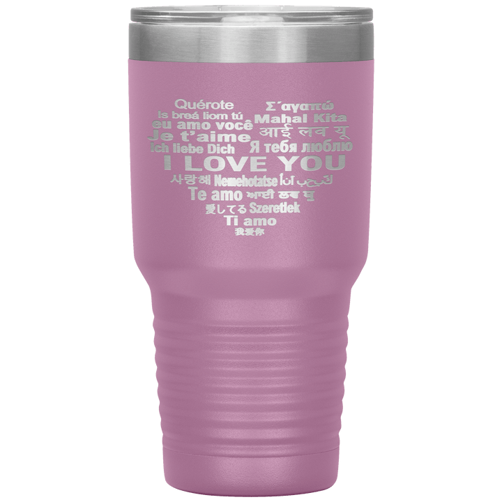 "I LOVE YOU" Tumbler. Flat Shipping. - LA Shirt Company