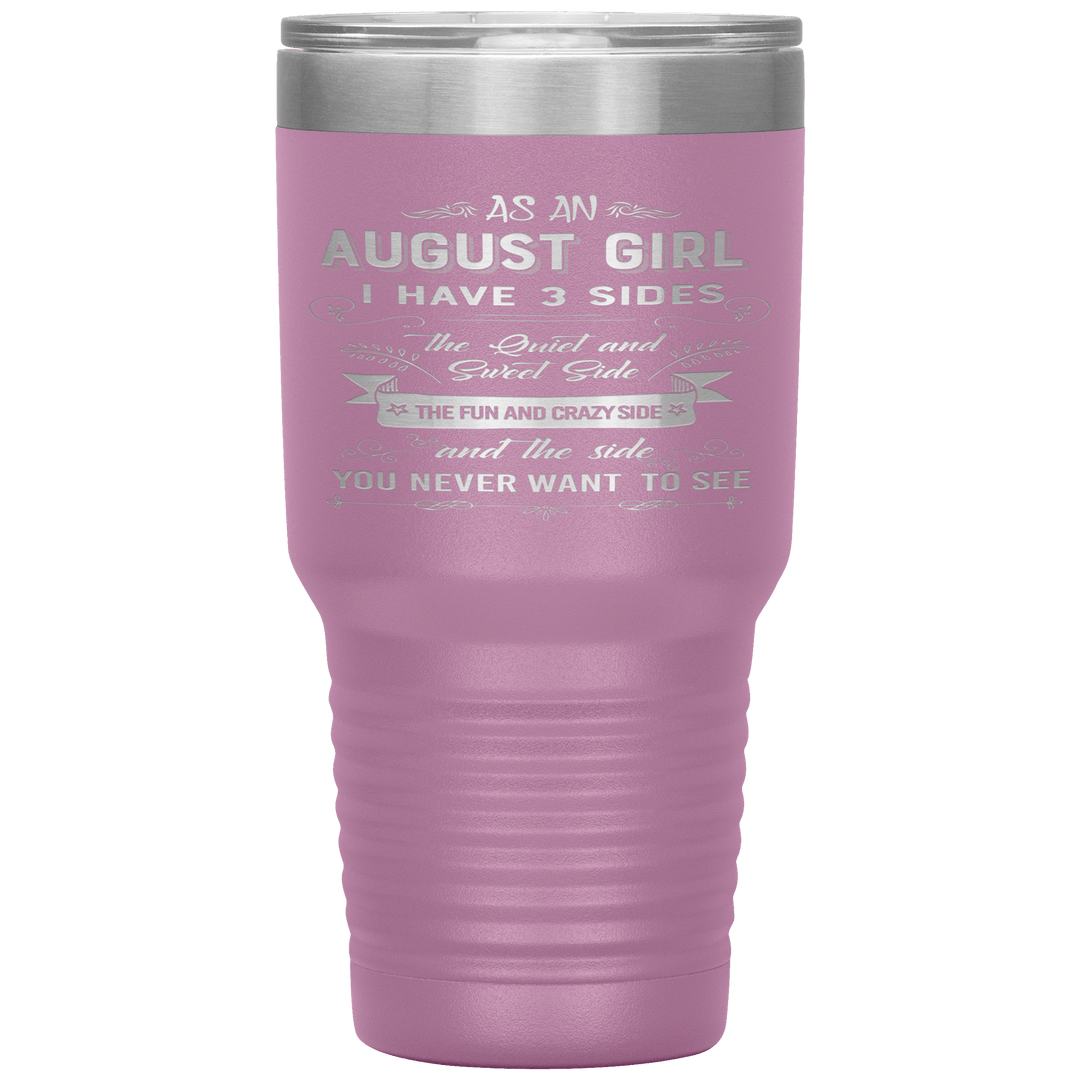 "August Girls 3 Sides "Tumbler.Buy For Family & Friends. Save Shipping. - LA Shirt Company