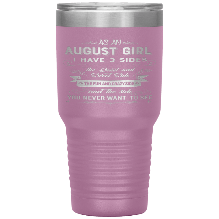 "August Girls 3 Sides "Tumbler.Buy For Family & Friends. Save Shipping. - LA Shirt Company