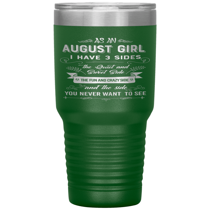 "August Girls 3 Sides "Tumbler.Buy For Family & Friends. Save Shipping. - LA Shirt Company
