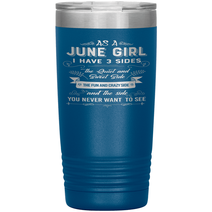 "June Girls 3 Sides'Tumbler.Buy For Family & Friends. Save Shipping. - LA Shirt Company