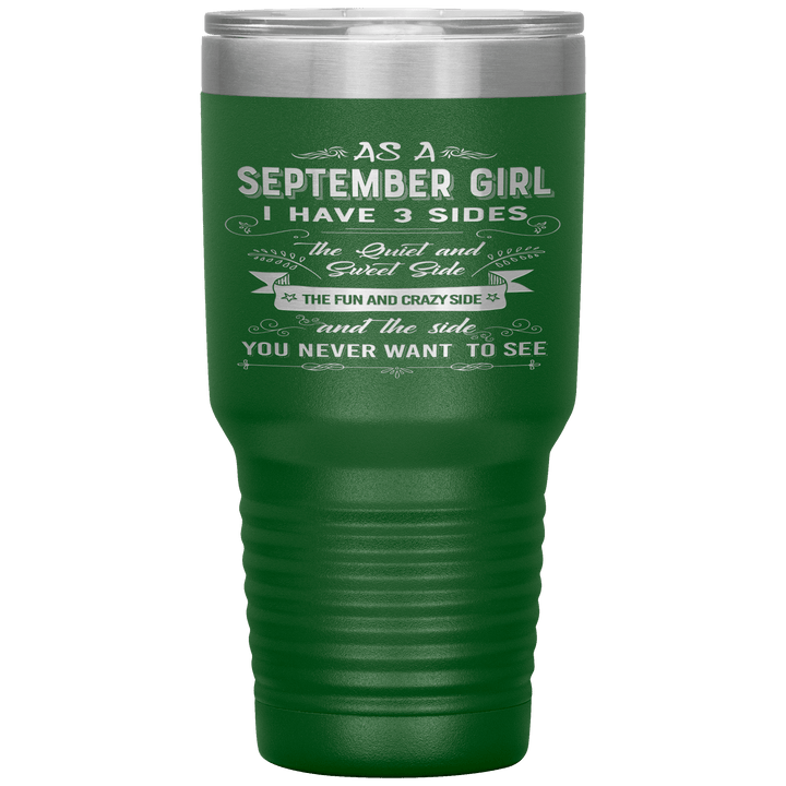 "September Girls 3 sides"Tumbler.Buy For Family & Friends. Save Shipping. - LA Shirt Company
